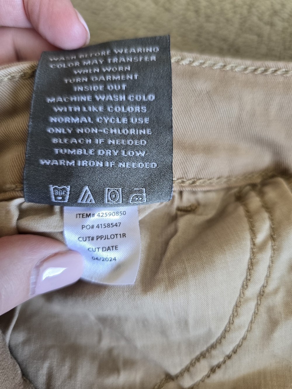 Torrid Wide Leg High-Rise Chino Pant Safari Size 12R - Picture 12 of 12